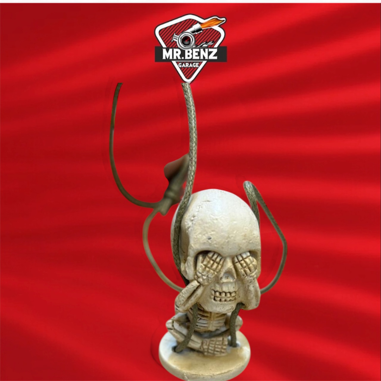 Automotive Skull Keychain Sculpture
