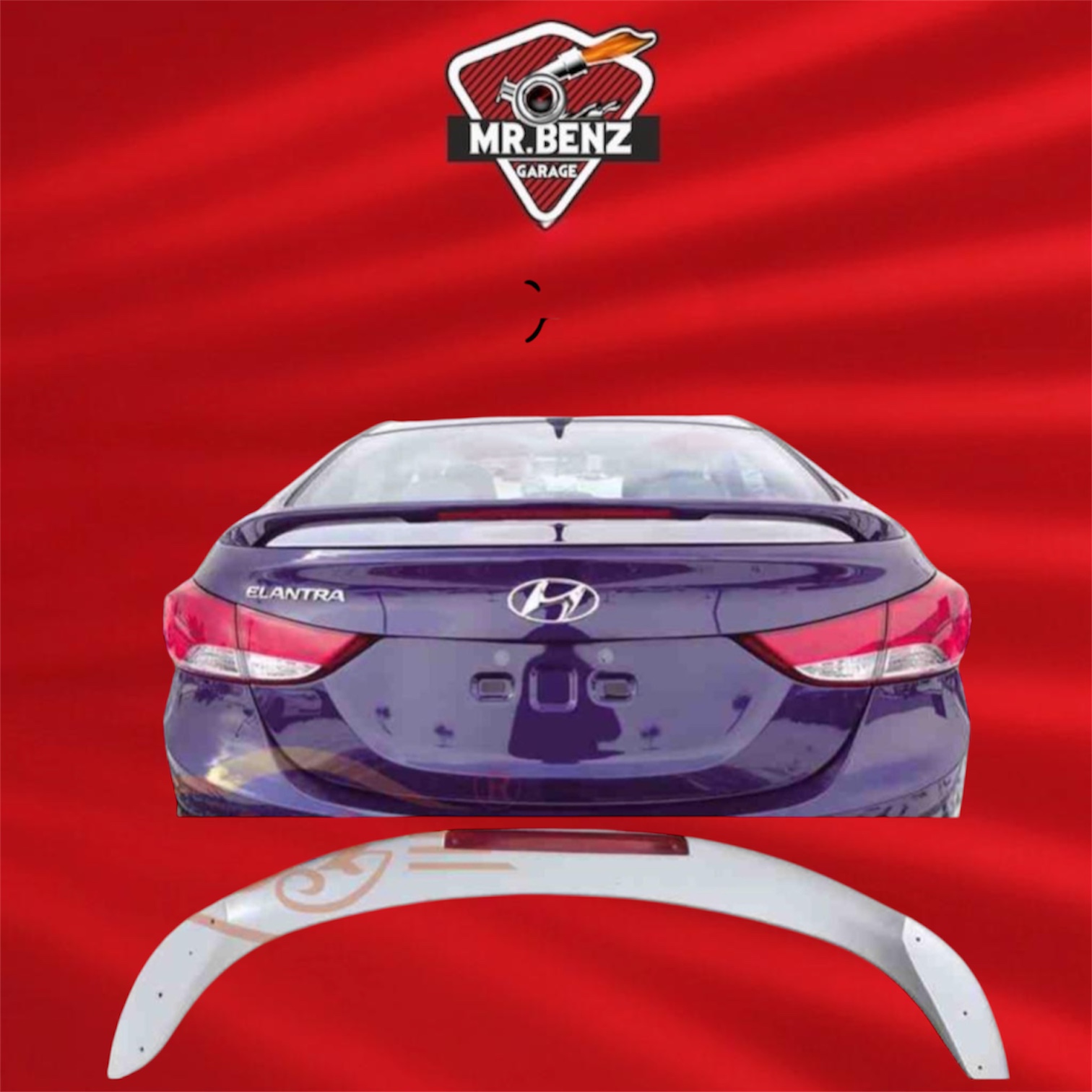 Rear Spoiler for Hyundai Elantra