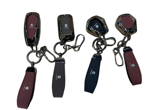 Leather & Metal Key Fob Cover