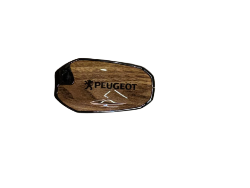 Peugeot Wooden Key Cover Metal