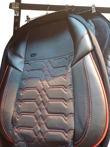 Car Seat Cover with Red Trim