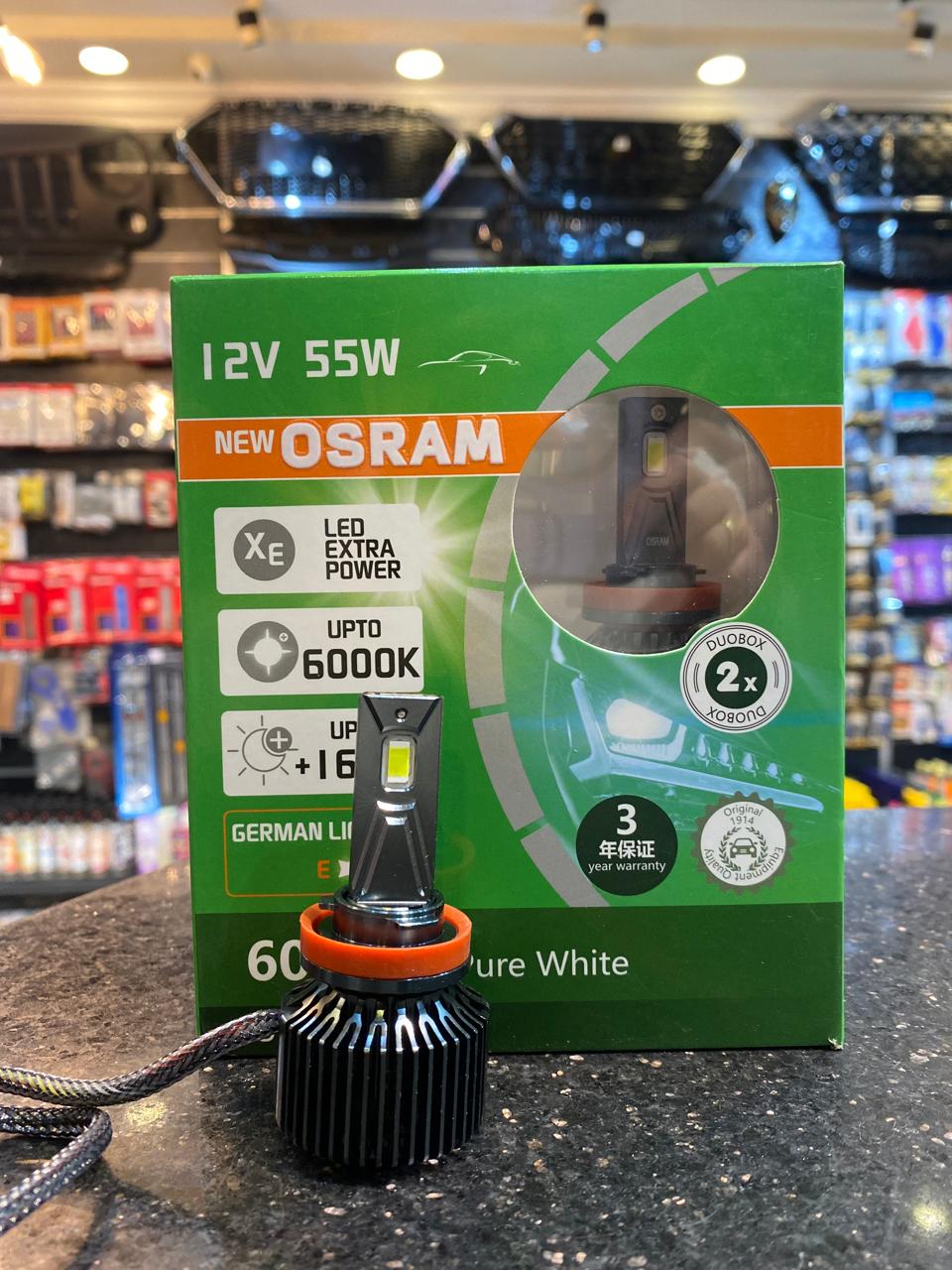 OSRAM LED H4 Bulb 55W 6000K