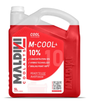 Maldini Red Coolant – Antifreeze 10% – 5L
