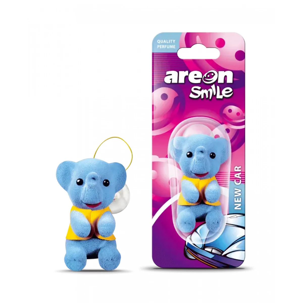 Areon Smile Car Air Freshener with New Car Scent
