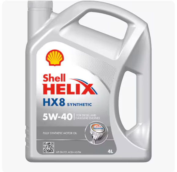 Shell HX8 Fully Synthetic Engine Oil 5W-40 4L
