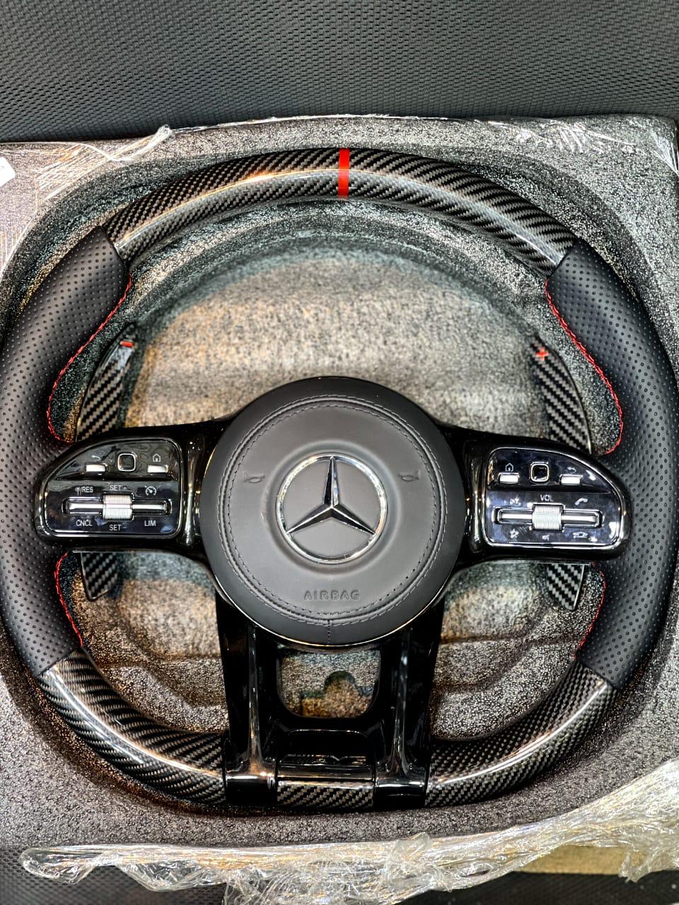 Mercedes AMG Carbon Fiber Steering Wheel